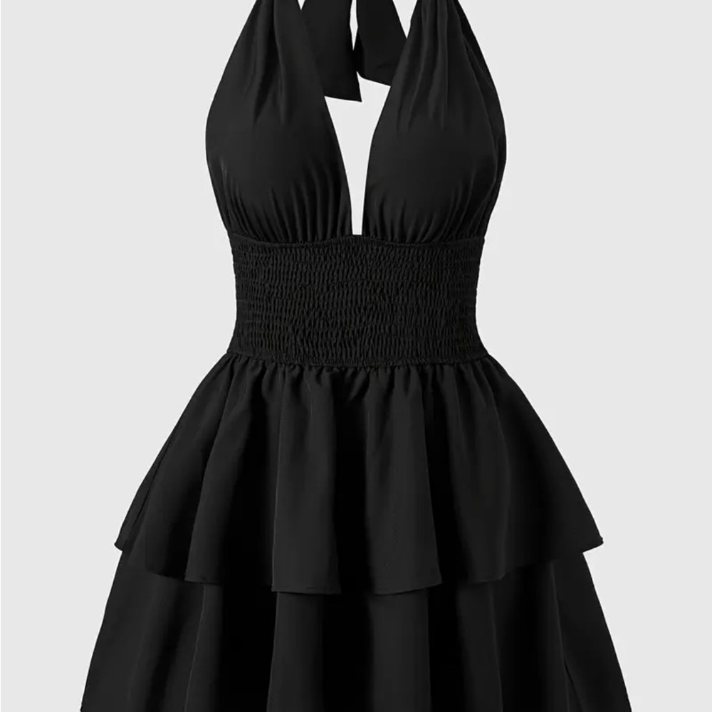 Elegant Black Strapless Dress